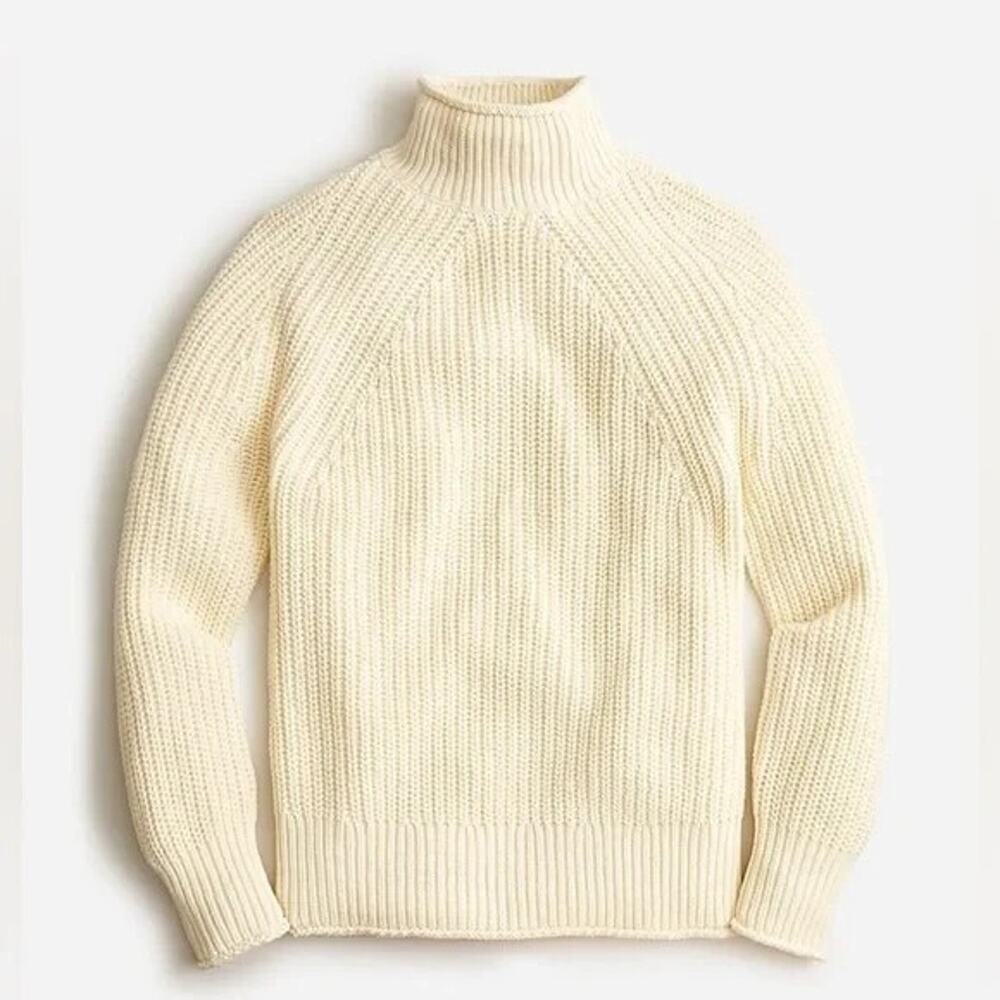 J. Crew Relaxed Rollneck Sweater Linen EUC Sz XXS - Picture 2 of 4